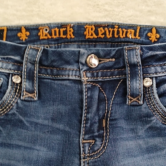 Rock Revival Jeans 25 Straight Vivian - Picture 5 of 14